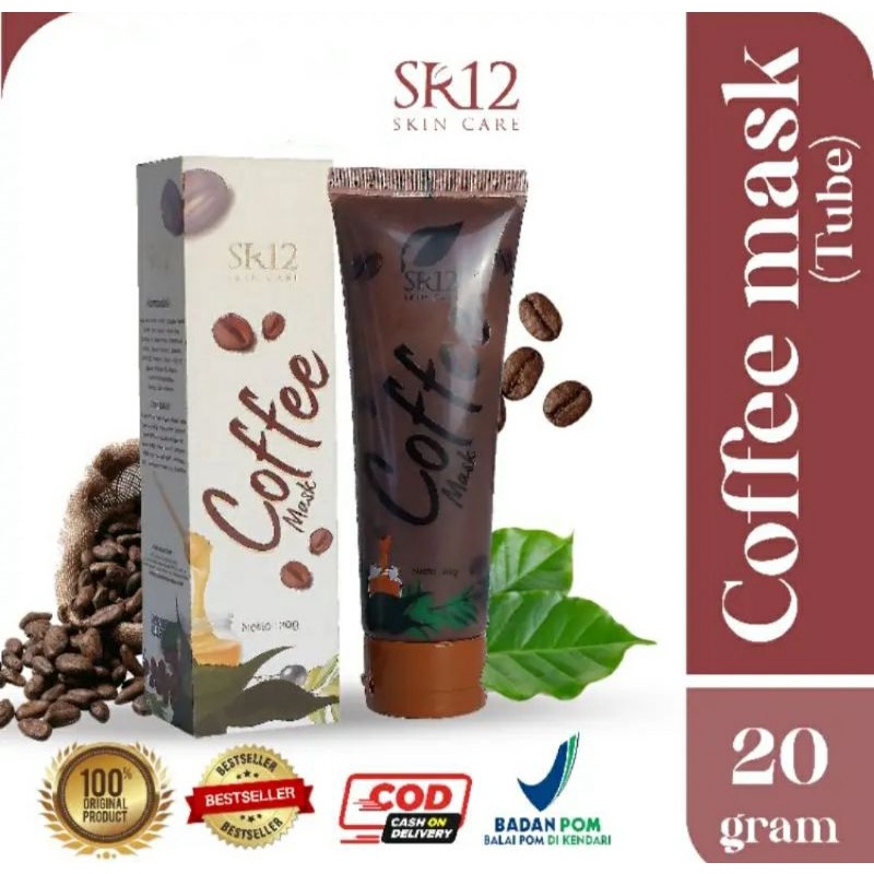 Jual COFFEE MASK MASKER KOPI SR12 MASKER WAJAH BPOM NATURAL