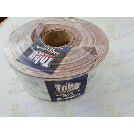 Jual Amplas Roll Toho No 80 Amplas Meteran Grit 80 Amplas Besi