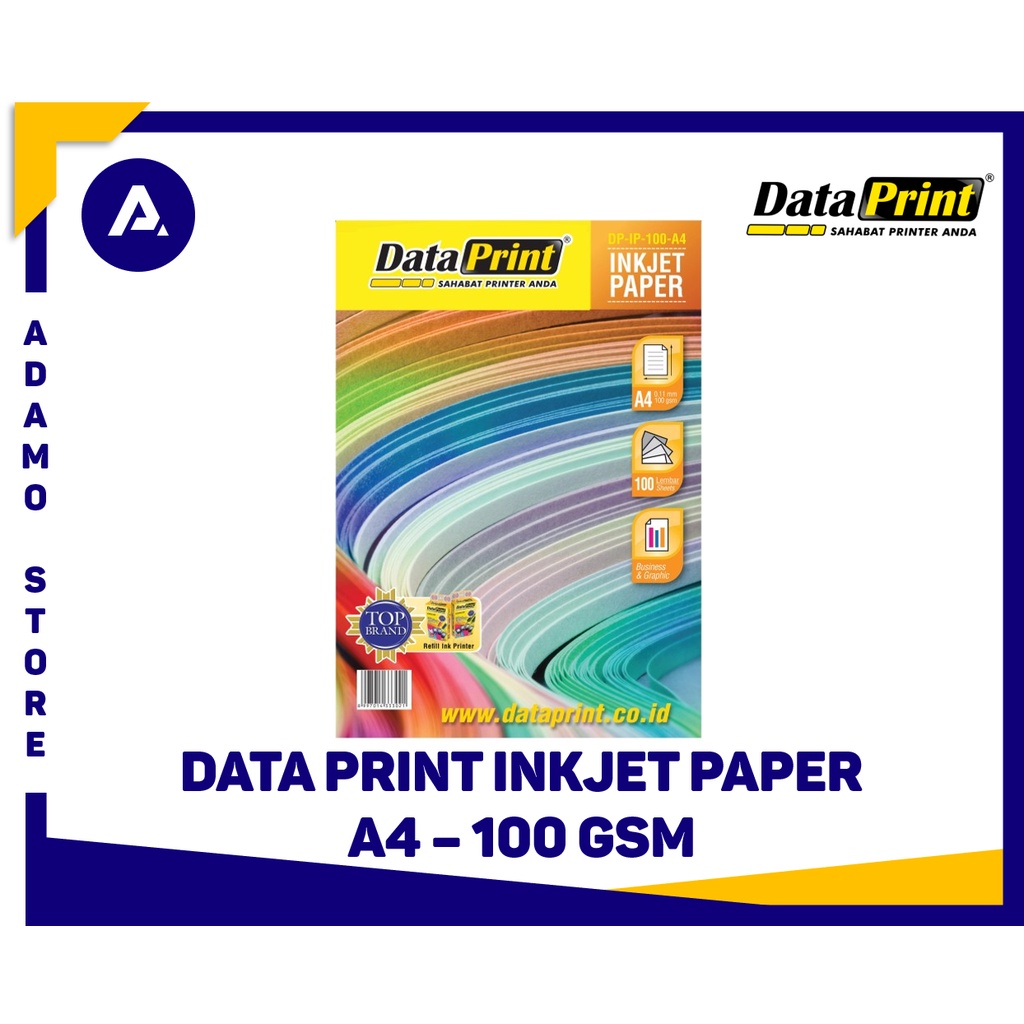 Jual Kertas Foto A4 Data Print Inkjet Paper A4 100gsm 100 Sheets