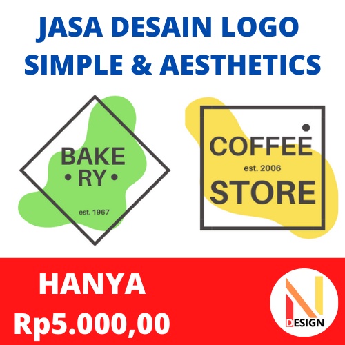 Jual Jasa Desain Logo Simple Aesthetics Shopee Indonesia