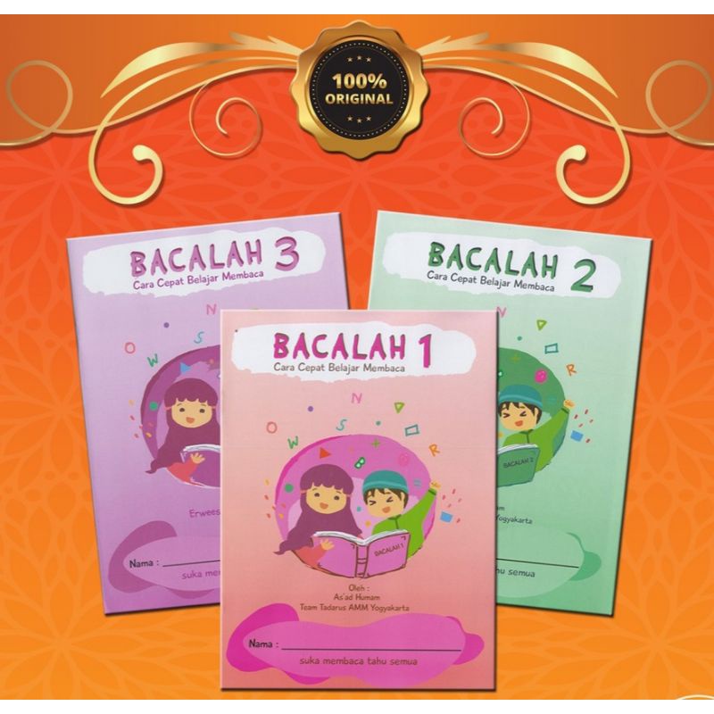 Jual Paket Lengkap 3 Buku Bacalah Jilid 1 2 3 Buku Cara Cepat