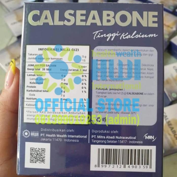 Jual Brosur Box Calseabone Suplemen Tinggi Kalsium Isi Pcs