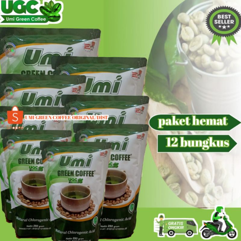 Jual Pelangsing Badan Umi Green Coffee Original Harga Reseller