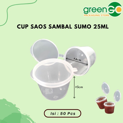 Jual Cup Saos Sambal Cup Saos Kecil Cup Saos Ml Tempat Saos Tempat