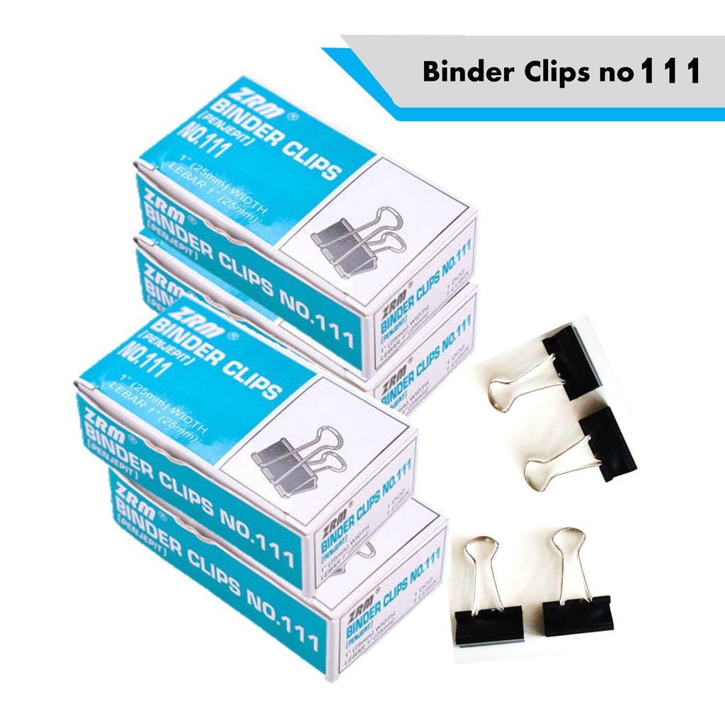 Jual BINDER CLIPS NO 111 KLIP KERTAS CLIP KLIP PENJEPIT KERTAS