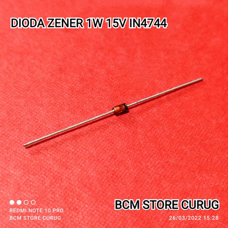 Jual 10 BUAH DIODA DIODE ZENER 1W 1 W 15V 15 V 1N4744 1N 4744 IN4744 IN