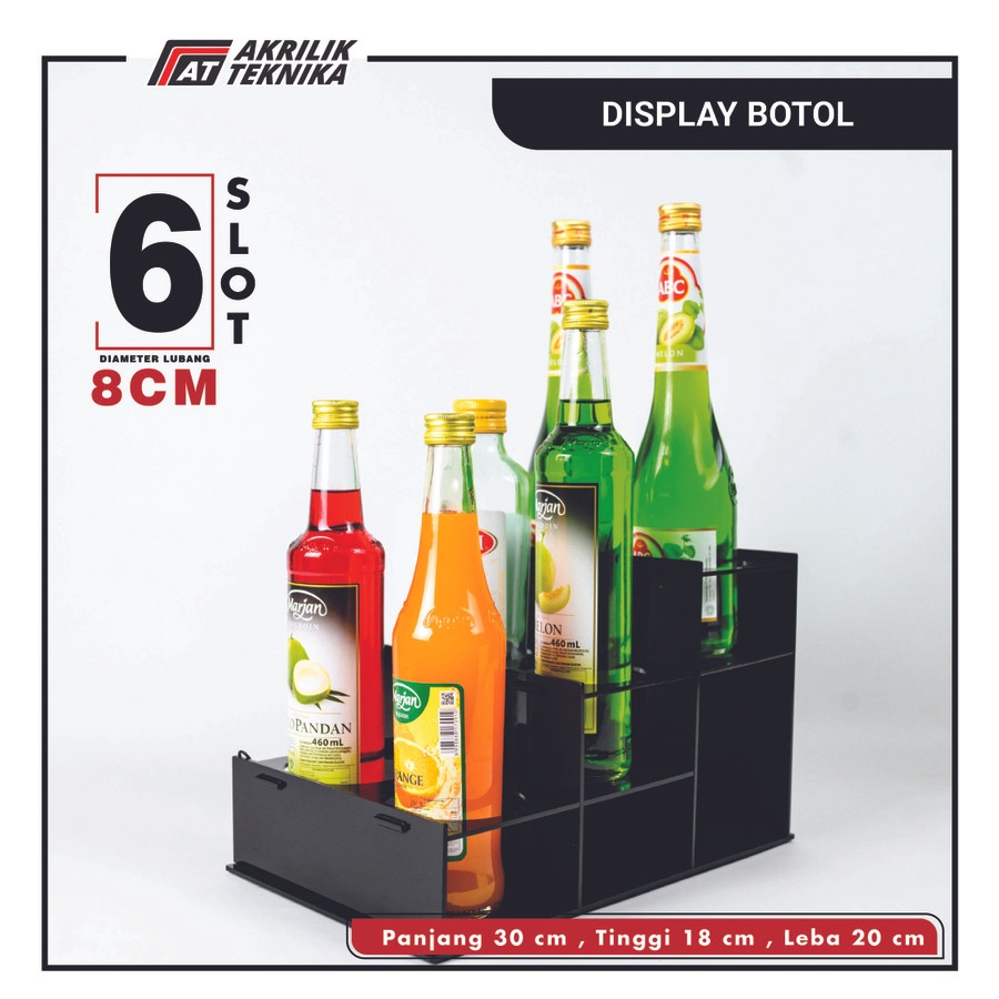 Jual RAK DISPLAY BOTOL SIRUP SYRUP ORGANIZER MINUMAN KAFE 6