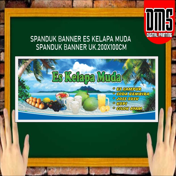 Jual Spanduk Banner Es Kelapa Muda Usaha Jualan Es Kelapa Muda Uk