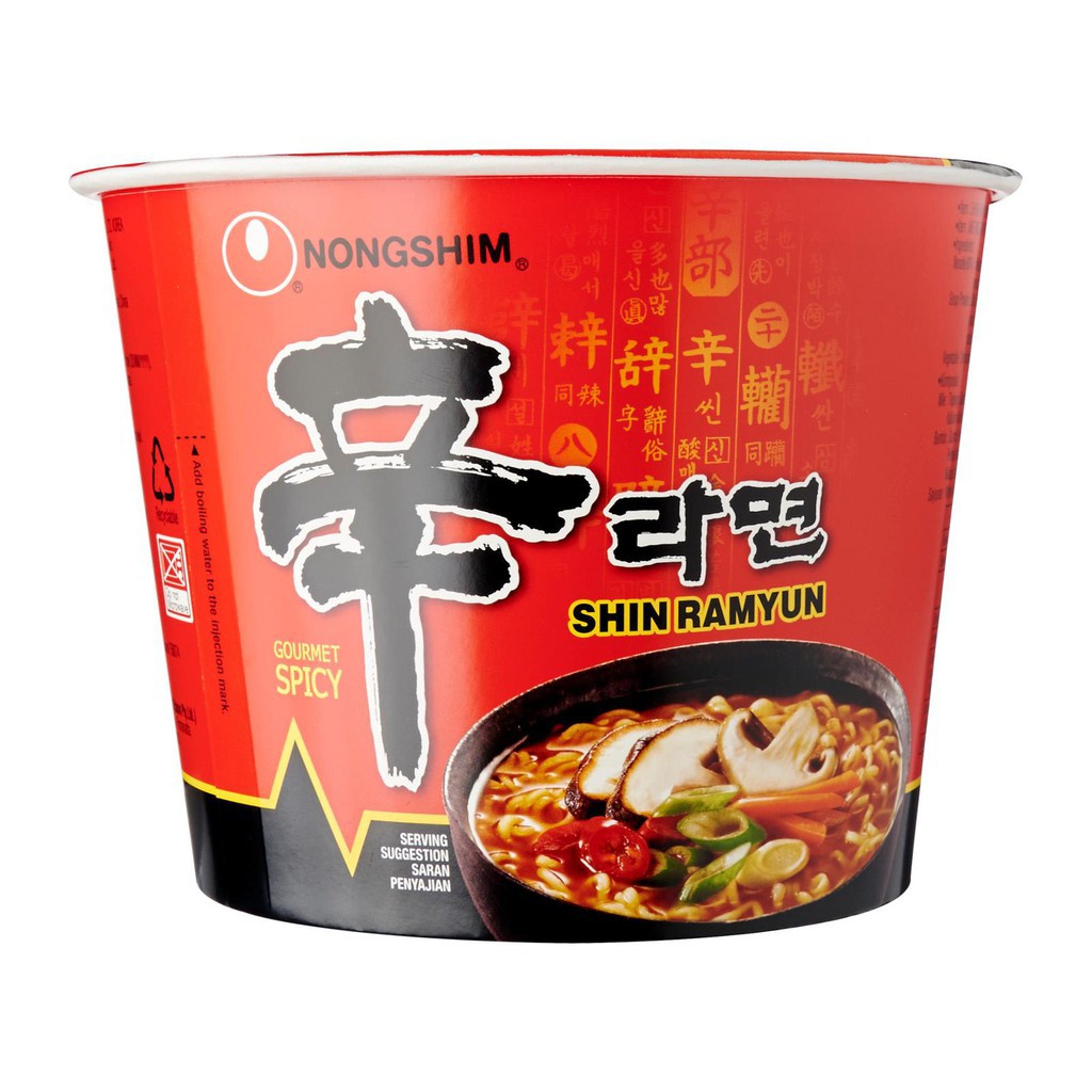 Jual Nongshim Shin Ramyun Spicy Mushroom Bowl G Shopee Indonesia