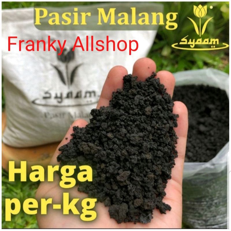 Jual Pasir Malang Hitam Kasar Kg Syaam Media Tanam Aquascape