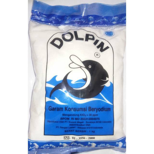 Jual Garam Dolpin 1kg Garam Meja Garam Dolphin Shopee Indonesia