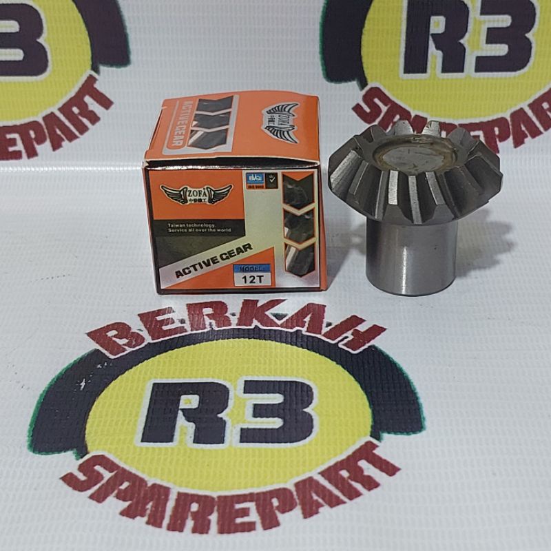 Jual Gigi Pinion Gearbox 12T 25mm Active Gear Sparepart Motor Roda