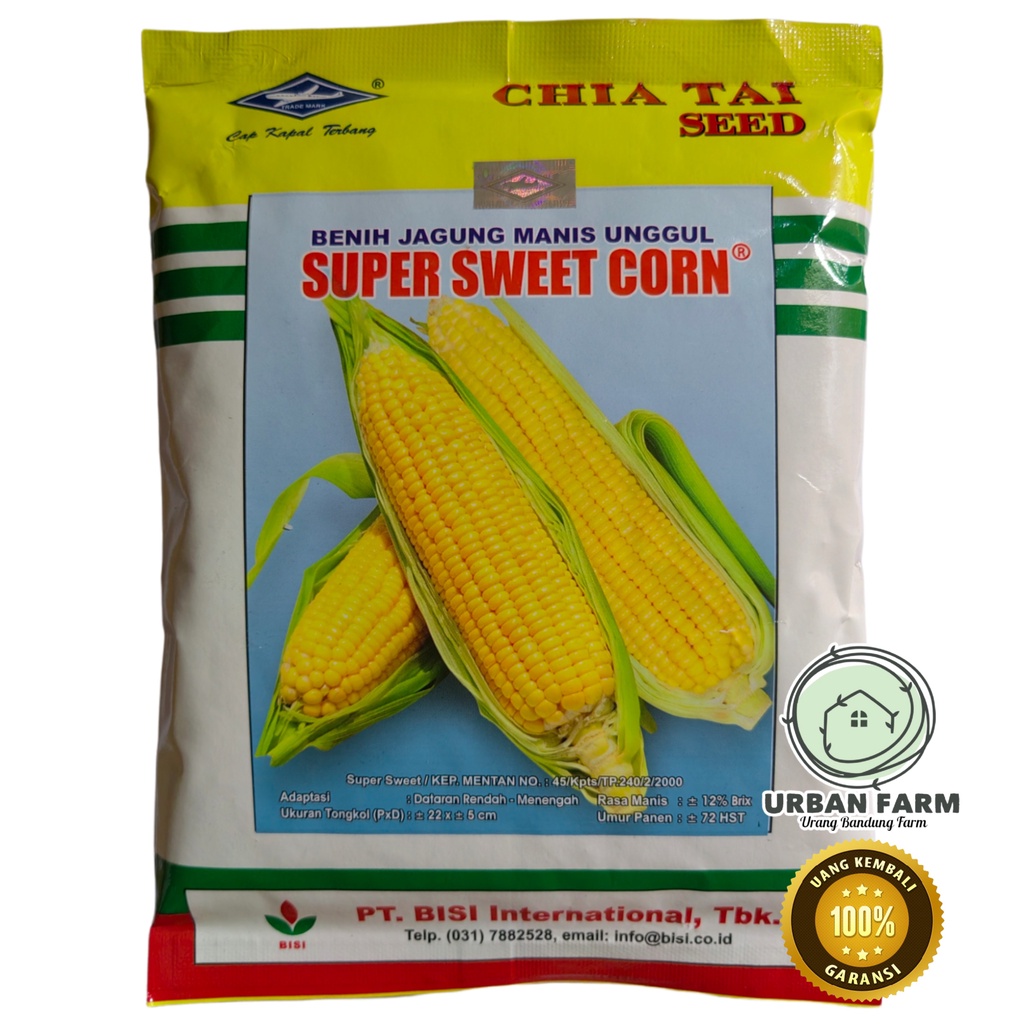 Jual Benih Jagung Manis SUPER SWEET CORN 250gram Cap Kapal Terbang