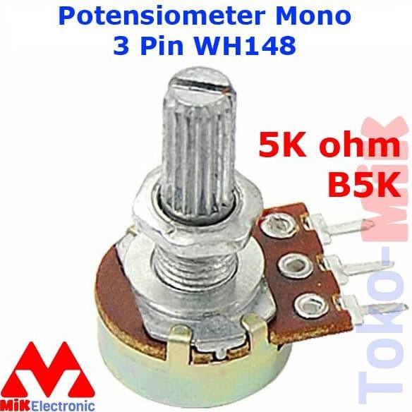 Jual B K K Ohm Potensiometer Mono Linear Potensio Meter Variable