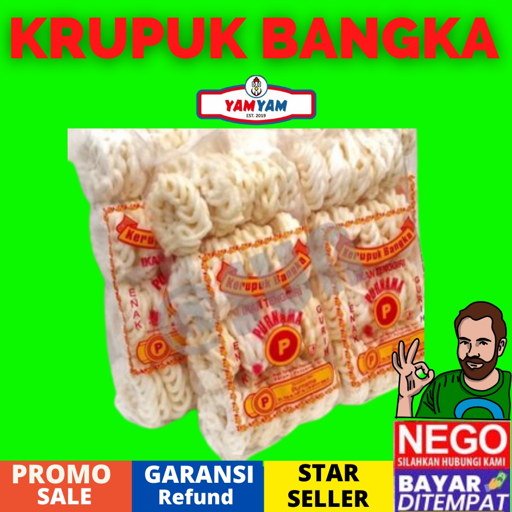 Jual KERUPUK BANGKA RAJA KRUPUK ISI 18 CEMILAN KELUARGA SEHAT HALAL