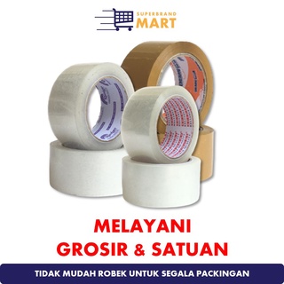 Jual Isolasi Lakban Bening Coklat Mm Yard Inch Berry Tape Solasi