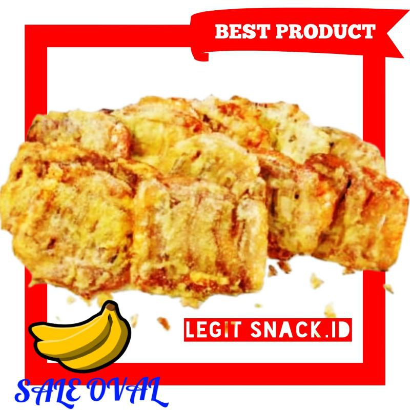 Jual Kripik Sale Pisang Oval Keripik Pisang Saleh Bulat Lebar Crispy