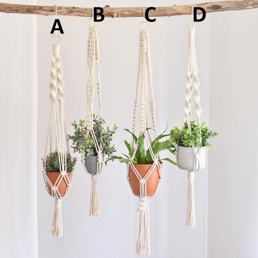 Jual READYSTOCK Macrame Plant Hanger Makrame Pot Gantung No 38