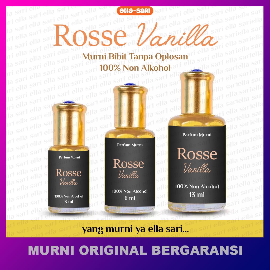 Jual Parfum Murni Minyak Wangi Rose Vanilla By Surrati Parfume Pria