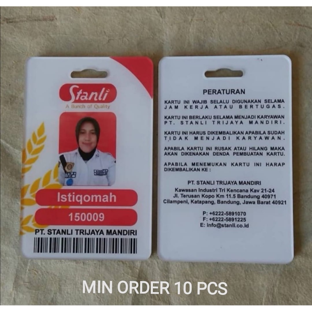 Jual Id Card Bahan Akrilik Mm Shopee Indonesia