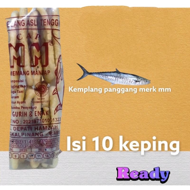 Jual Kemplang Bakar Ikan Cap Mm Isi Keping Gram Shopee Indonesia