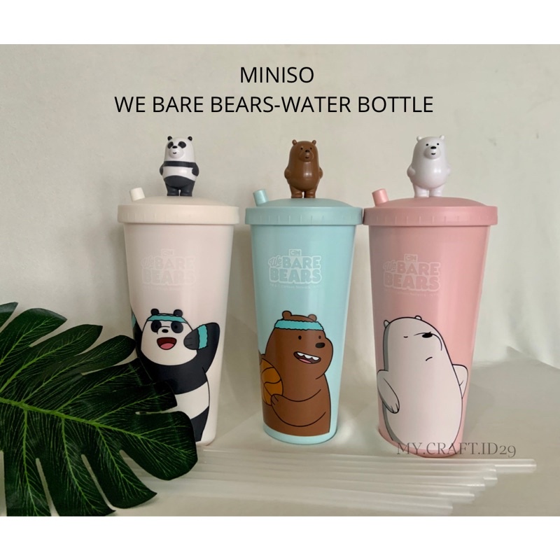 Jual Miniso We Bare Bears Botol Minum Murah Shopee Indonesia