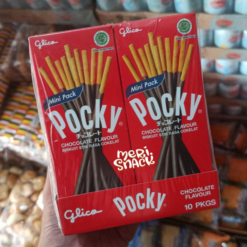 Jual Glico Pocky Mini Pack Chocolate Isi Kotak Cokelat Shopee