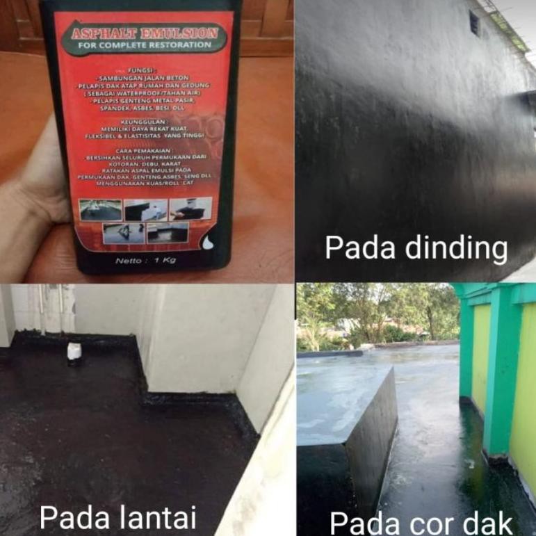 Jual Ds9 Aspal Cair ASPHALT EMULSION Anti Rembes Dan Bocor Netto 1kg