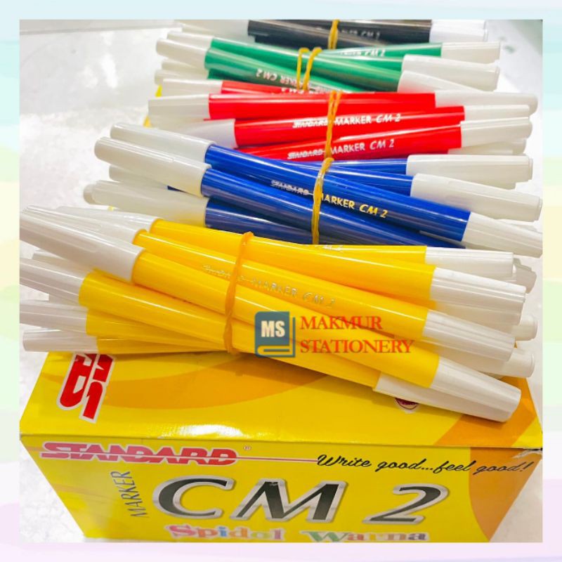 Jual Spidol Warna CM 2 Standard 12 Pcs Shopee Indonesia