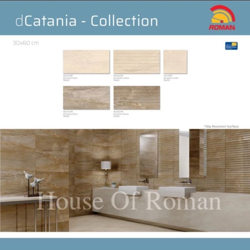 Jual Roman Keramik Wall Tile 30x60 DCatania Series Roman Keramik