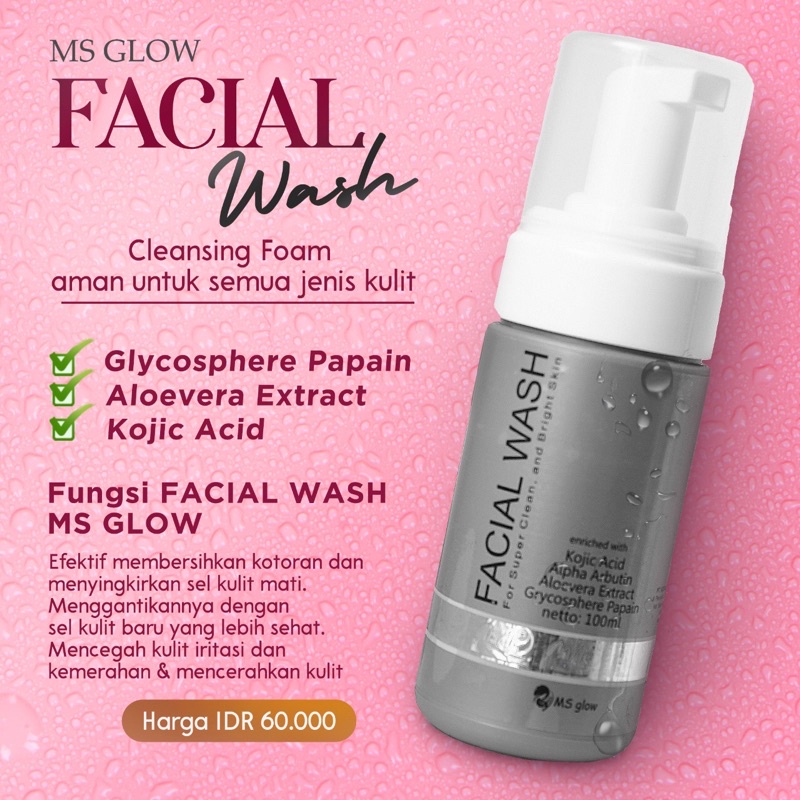 Jual ORIGINAL Ms Glow Facial Wash PROMO Shopee Indonesia