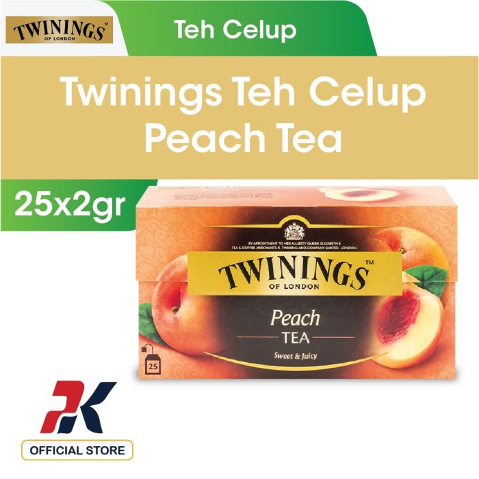 Jual Twinings Teh Hitam Celup Rasa Peach Peach Tea Shopee Indonesia