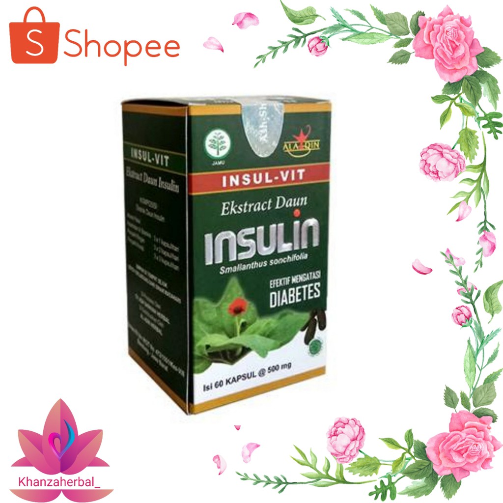 Jual Kapsul Ekstrak Daun Insulin Insul Vit Ash Shihhah Efektif Atasi