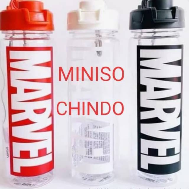 Jual MINISO MARVEL LIMITED EDITION MARVEL PLASTIK BOTOL MINUM 750 ML