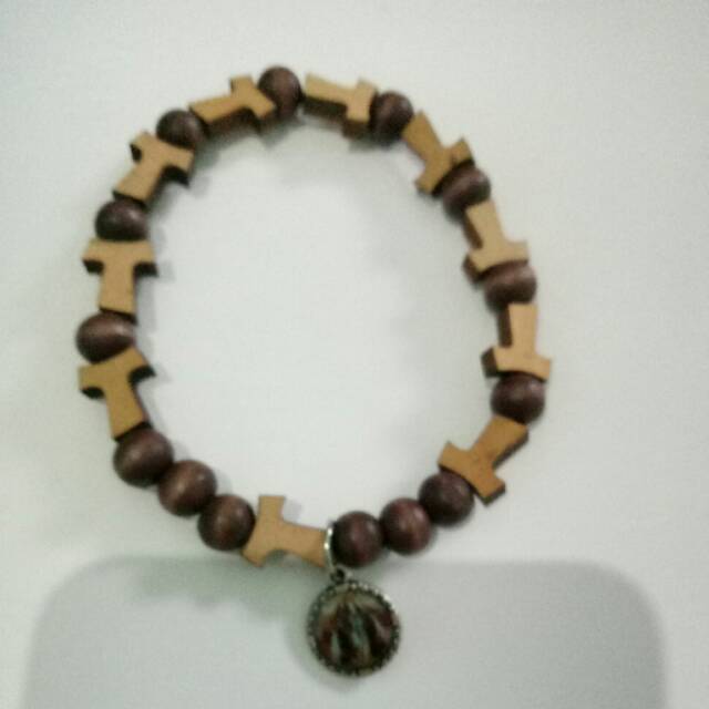 Jual Gelang Rosario Salib Tao Tau Kayu Shopee Indonesia