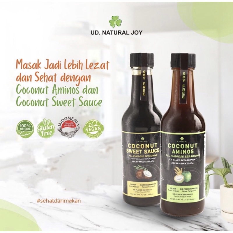 Jual Bumbu Dapur Sehat Kecap Manis Dan Kecap Asin Kelapa Soy Free