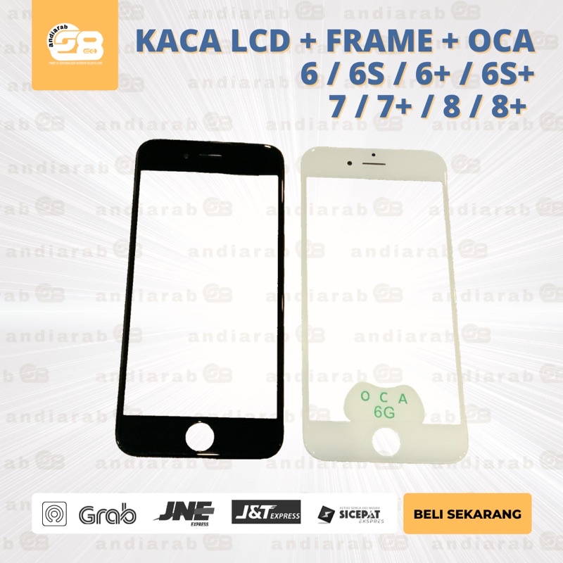 Jual Kaca Depan Lcd Frame Oca Iphone 7 8 7 8 Plus Touchscreen Glass