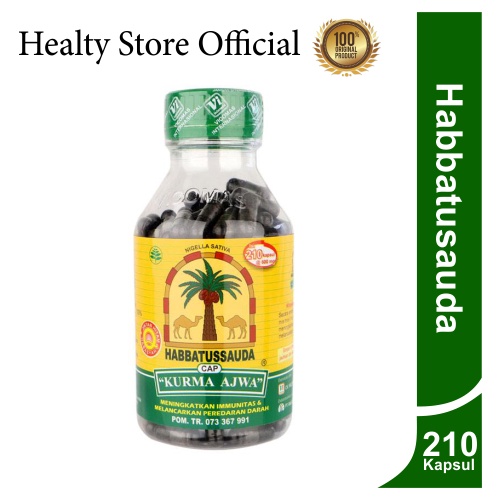 Jual Habbatussauda Cap Kurma Ajwa Murni Kapsul Jintan Hitam Black