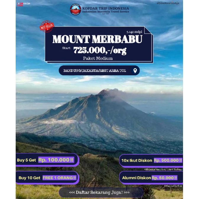 Open Trip Gunung Homecare