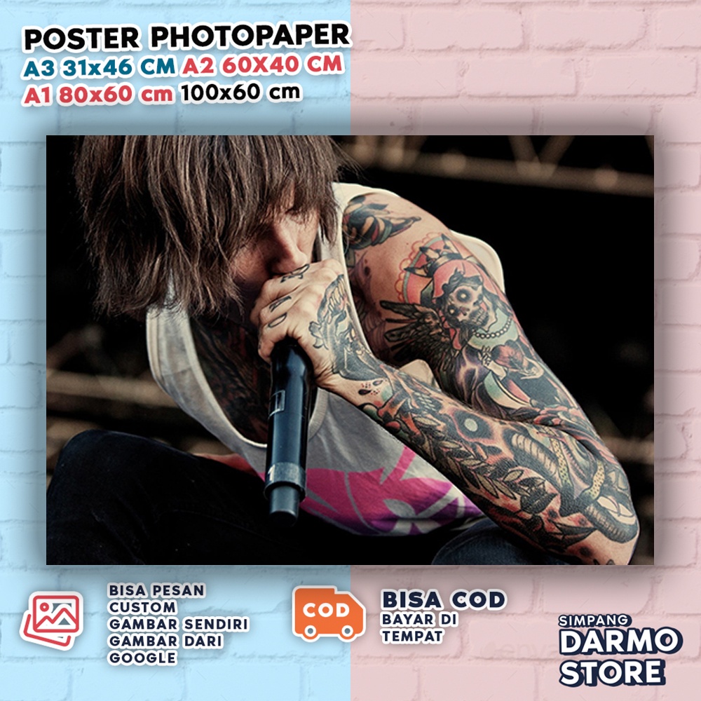 Jual Poster Bring Me The Horizon BMTH Berbagai Ukuran Band Hardcore