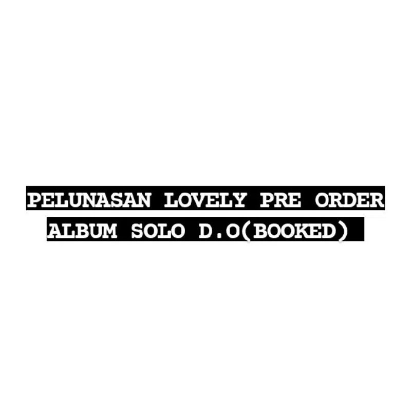 Jual Pelunasan Album D O Empathy Booked Shopee Indonesia