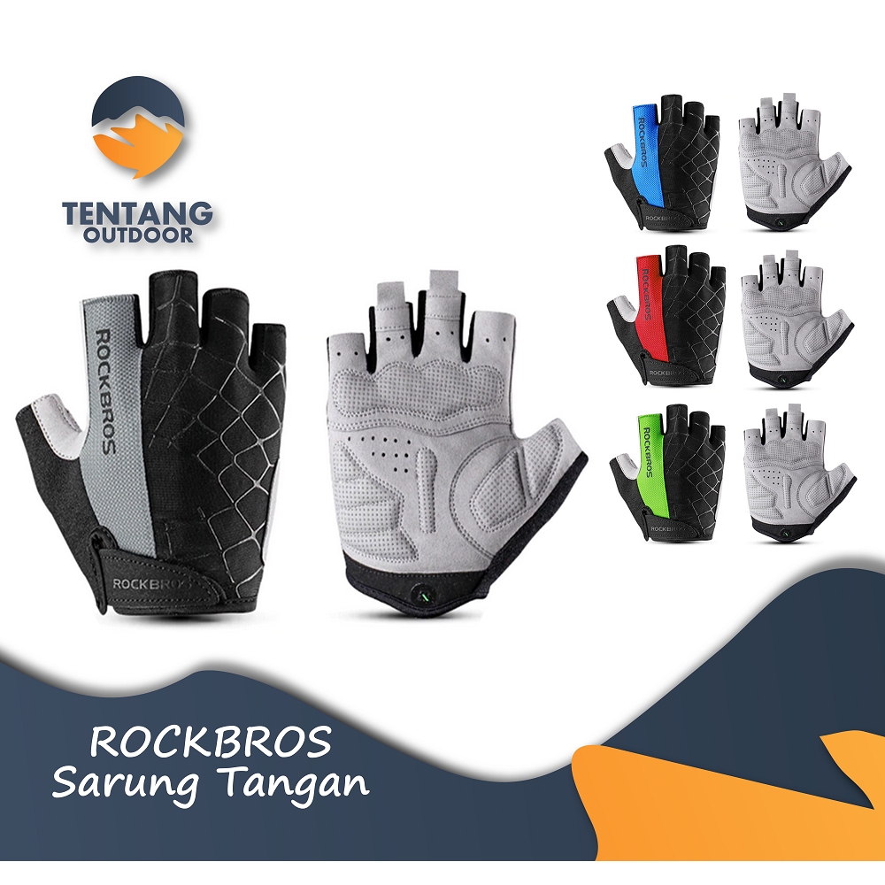 Jual Sarung Tangan Sepeda Rockbros S109 Glove Bike Half Finger MTB