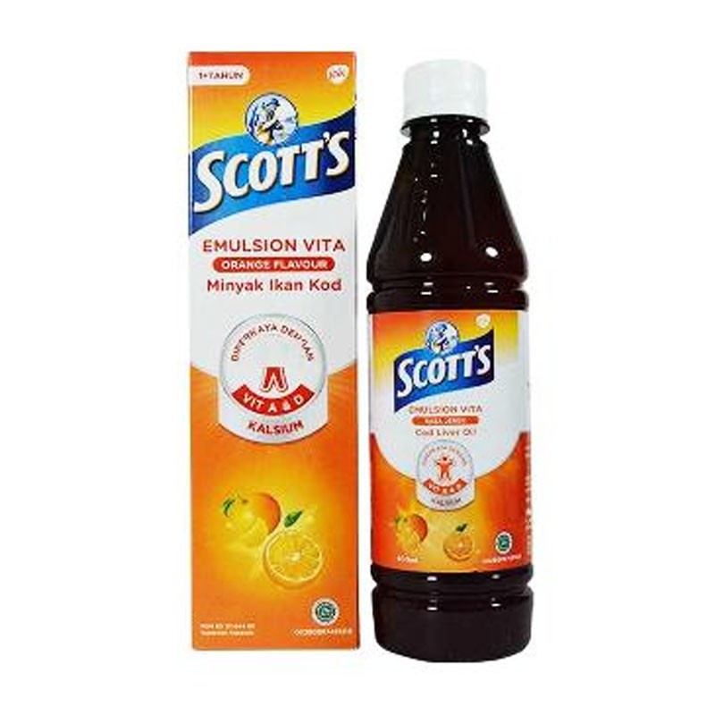 Jual Scotts Emulsion Vita Orange Jeruk 200ml Shopee Indonesia