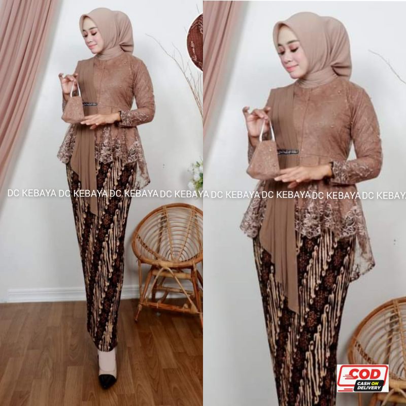 Jual Cod Setelan Kebaya Aorora Selendang Kebaya Modern Kebaya