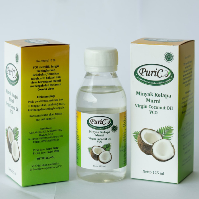 Jual Minyak VCO PuriCO Virgin Coconut Oil Minyak Kelapa Kemasan 125