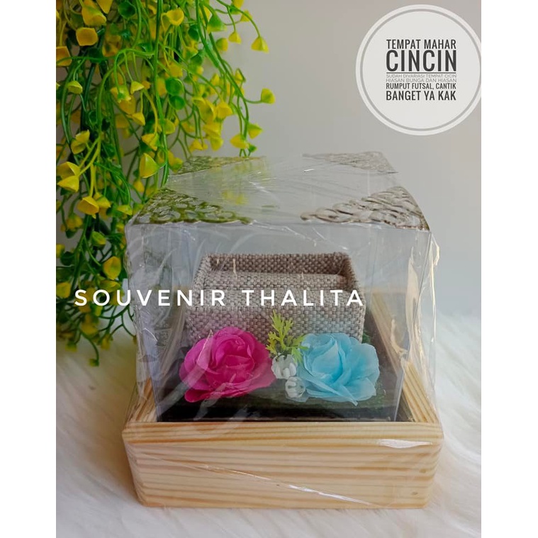 Jual SOUVENIR PERNIKAHAN TEMPAT MAHAR PERHIASAN CINCIN ALAS RUMPUT