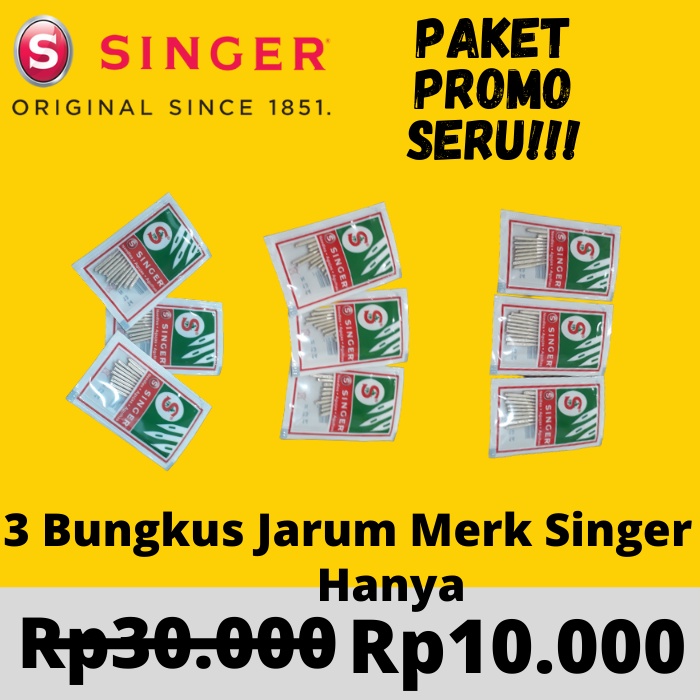 Jual Jarum Mesin Jahit SINGER 2020 Sachet Shopee Indonesia