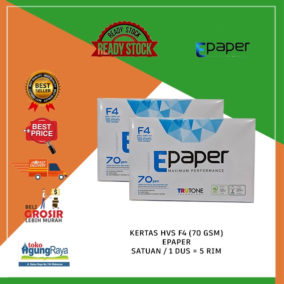 Jual DUS KERTAS HVS F4 EPAPER Shopee Indonesia