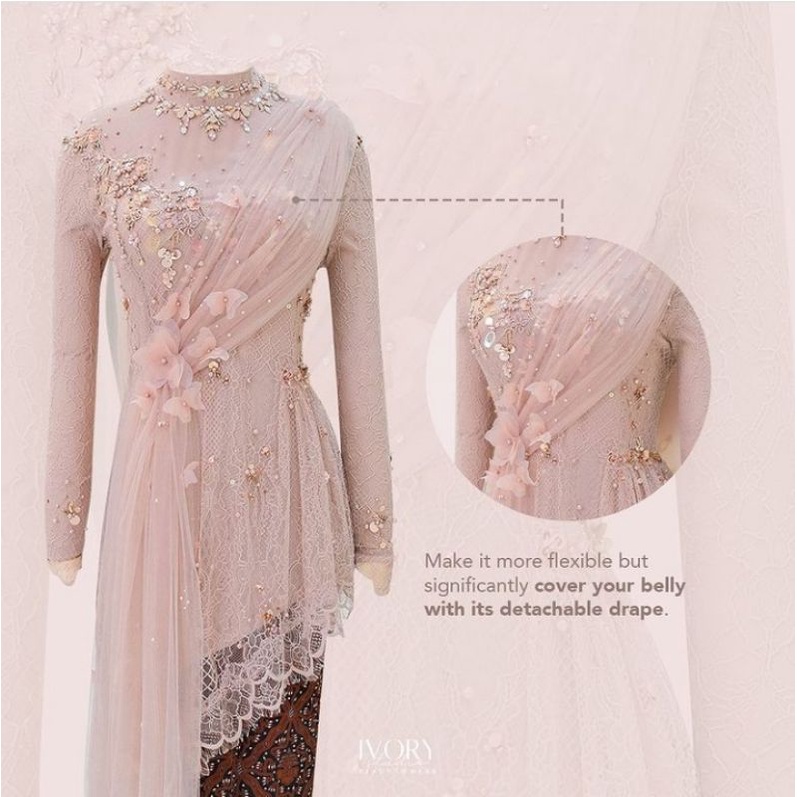 Nude Kebaya Wisuda Kebaya Tunangan Kebaya Lamaran Bridesmaids Shop