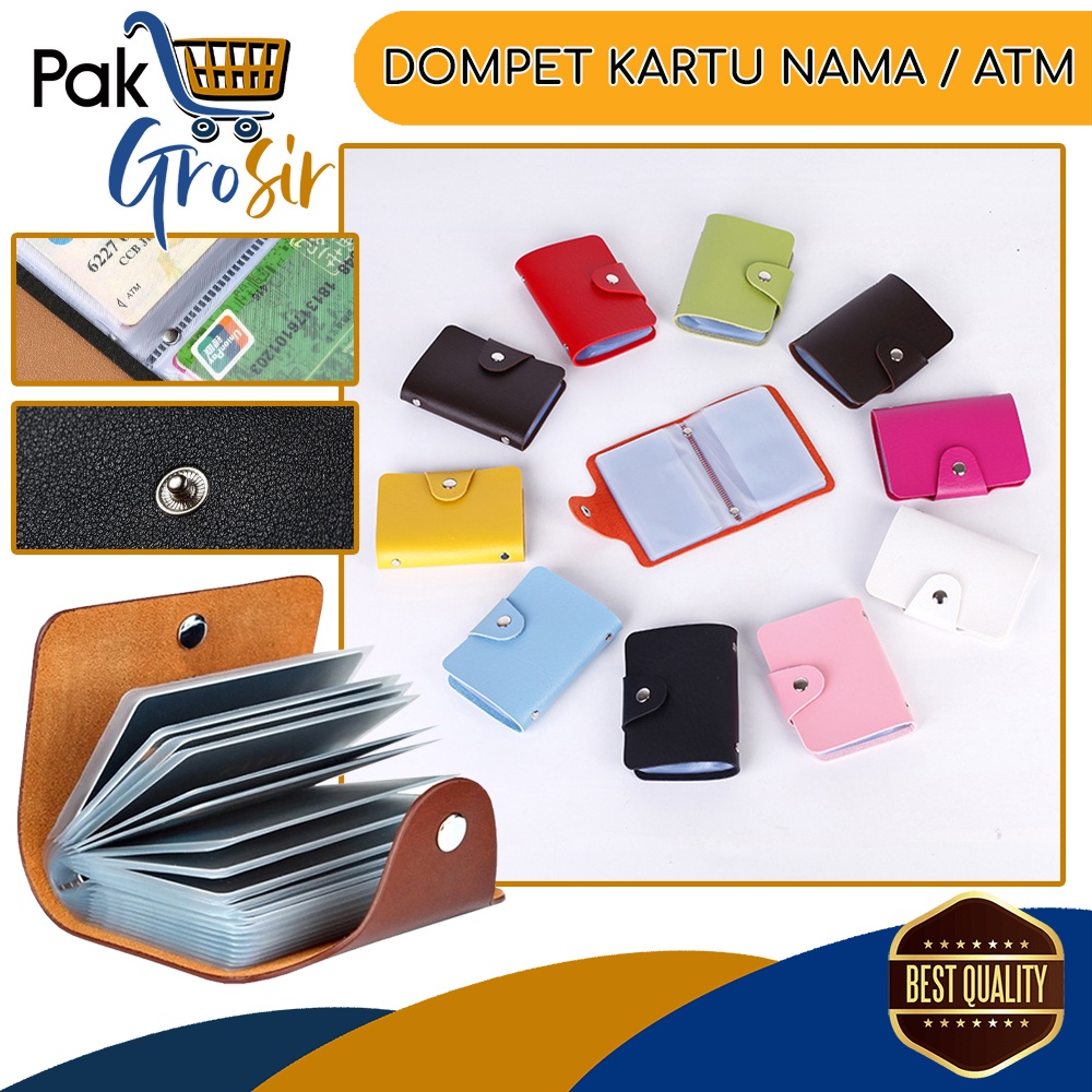 Jual Dompet Tempat Kartu Nama Kredit Atm Card Id Holder Slot